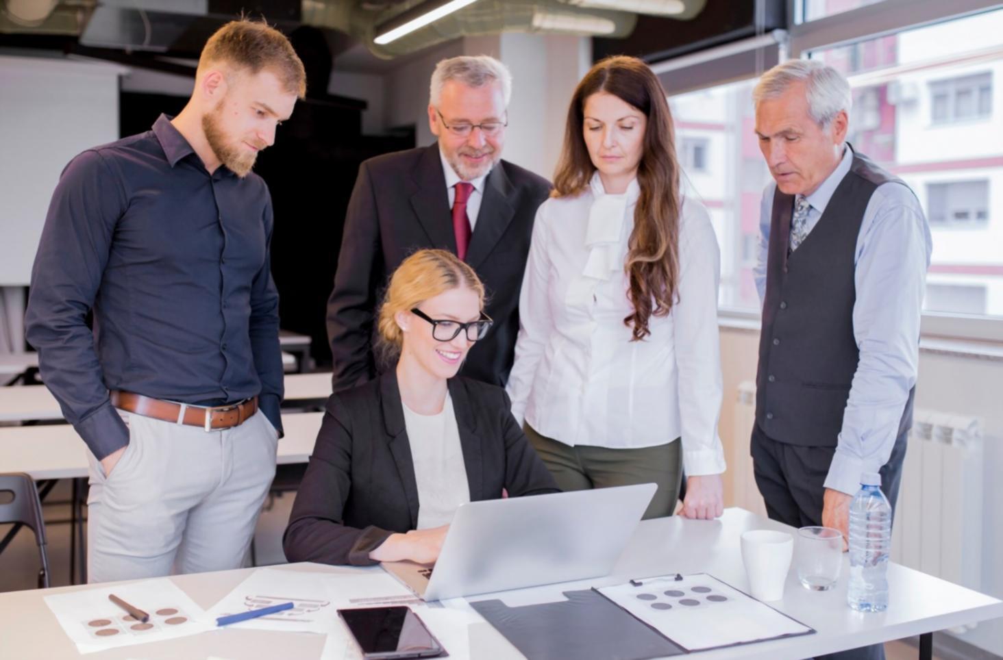 Professional financial consultation meeting